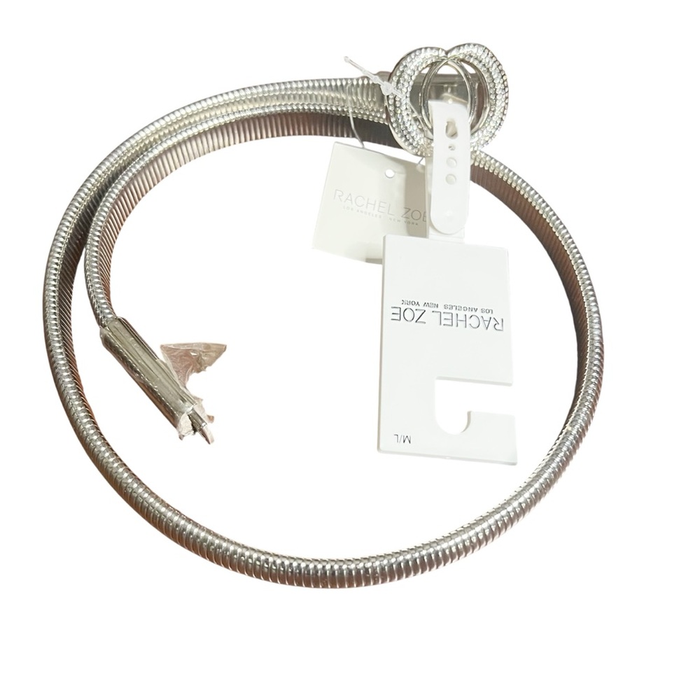 NWT Rachel Zoe Shimmering Silver Belt